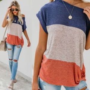 Vici Jaxon Colorblock Twist Top